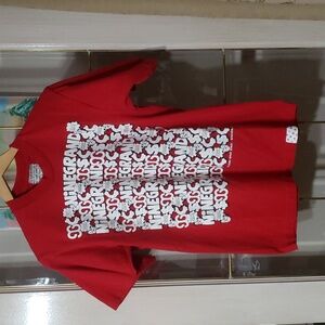 NINE GRAND CRAZY COIN T-SHIRT.  RED. SIZE M.  MADE IN THE USA.